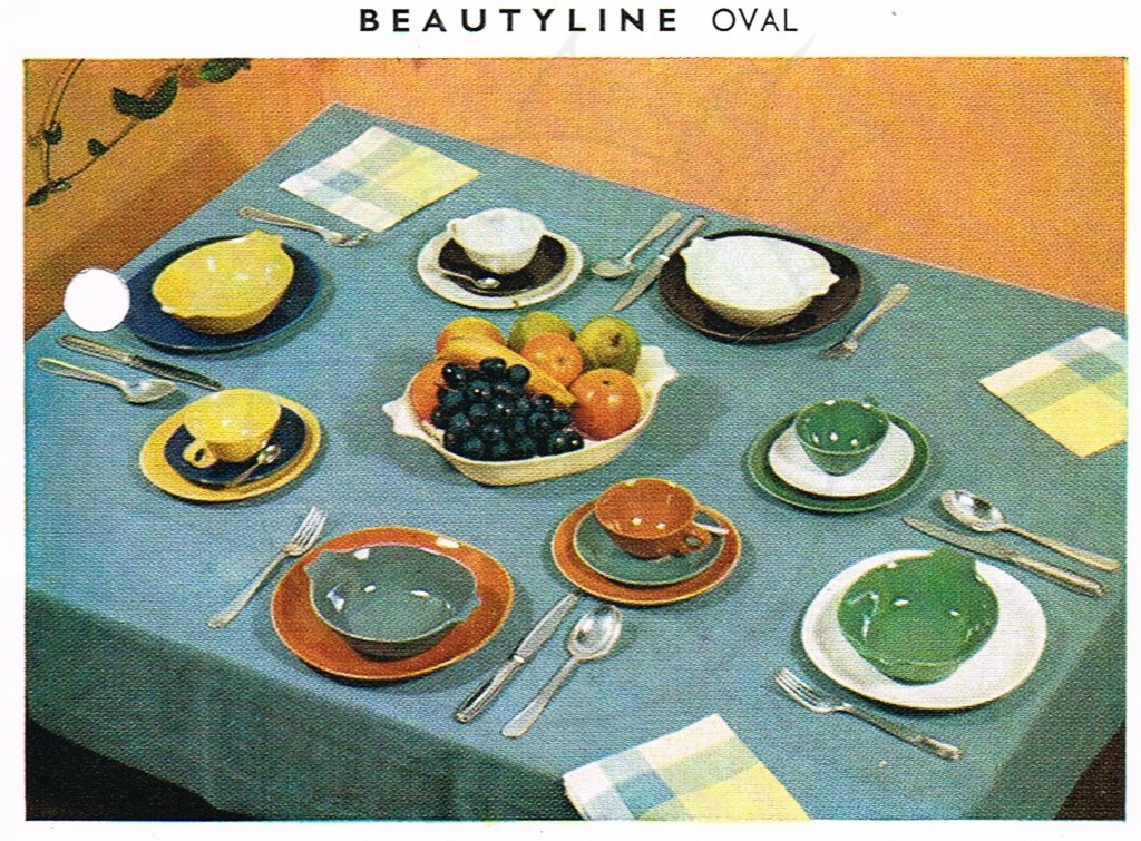 1955 {Beautyline Oval} *Vernis Unis* - World of Boch Fréres & Boch Keralux - Website voor verzamelaars